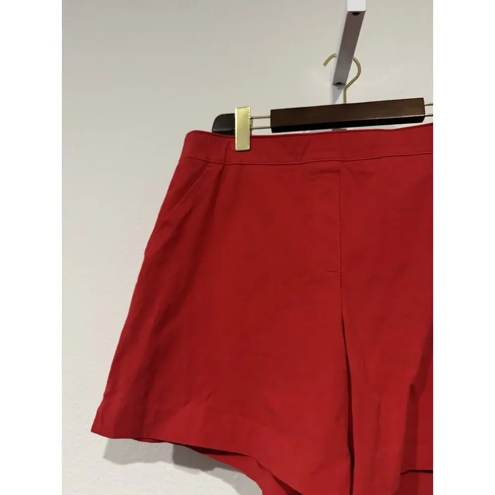 Spanx Shorts Womens L Ultimate Classic Red Pockets Stretch 20370R